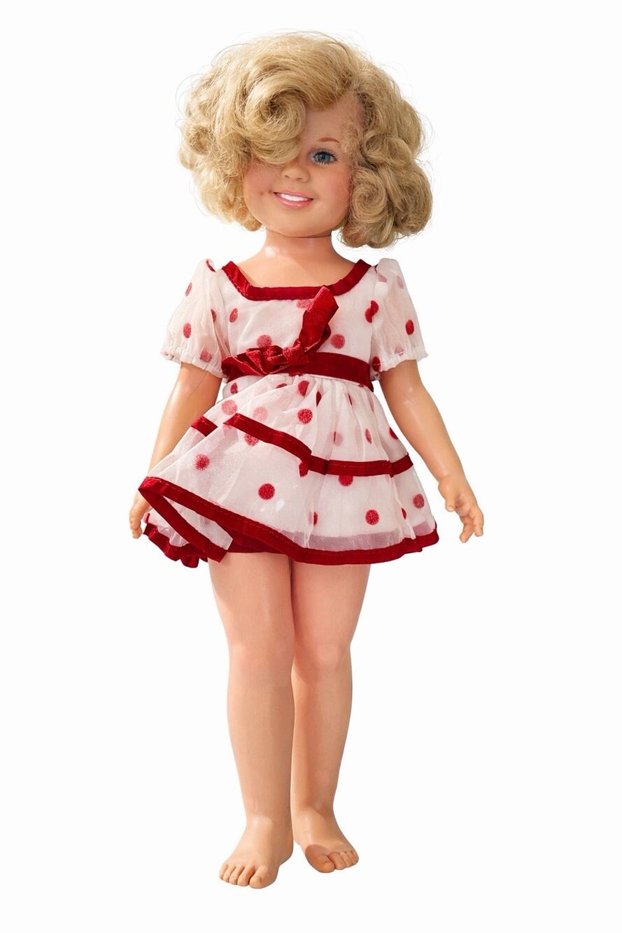 Shirley Temple 1972 Vintage Ideal Doll 16 Inch Vinyl Polka Dot Dress Original